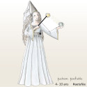 Patron de déguisement robe de fée ou reine des neiges