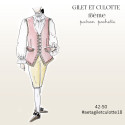 Patron historique de Gilet et Culotte 18ème Homme 42-50