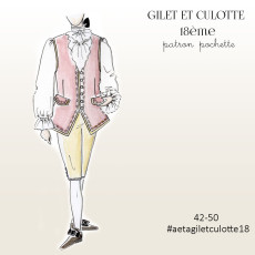 GILET ET CULOTTE (XVIIIème siècle) déguisement homme 18e du 42 au 50 