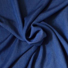 Tissu lyocell jean bleu foncé écologique