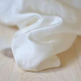 Tissu pongé de soie blanc cassé française, lingerie, robe de mariée