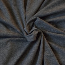 tissu jersey gris chiné foncé Bio au mètre