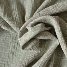 Tissu lin crêpon fil à fil rayé gaufré