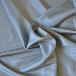tissu pongé de soie haut de gamme pour lingerie gris