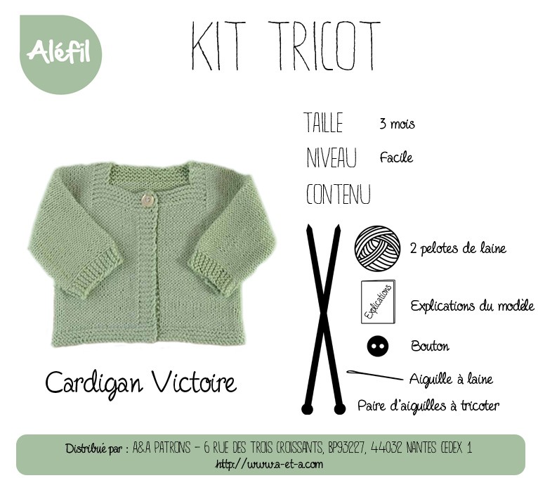 Kit tricot pour bébé, spécial débutant ! Biboudou