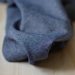 Tissu jean bleu coton recyclé écologique au mètre