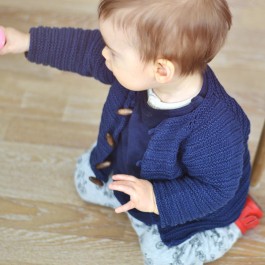 Kit tricot bébé 1 à 18 mois gilet Margot