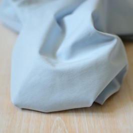Tissu jersey coton bio organique bleu clair au mètre