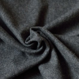 Tissu lainage gris foncé chiné manteau