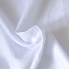 Tissu 100% lin blanc naturel
