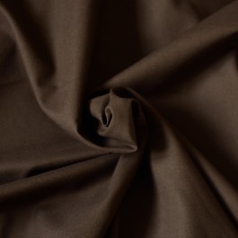 tissu toile de coton fine marron