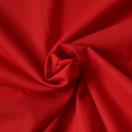 Tissu voile de coton rouge au mètre