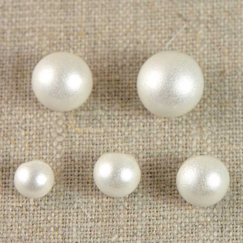 Lot 100 Perles Boutons en Nacre Coquillage Ronde 8mm SODIAL R