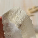 Galon broderie anglaise coton blanc ou écru 60 mm