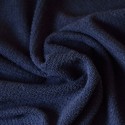 Tissu éponge texturé bleu marine