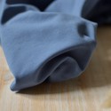 Tissu jersey coton Bio uni bleu jean