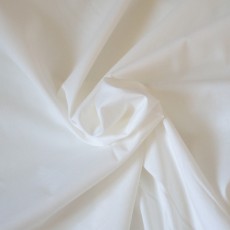 Tissu voile de coton bio blanc au mètre