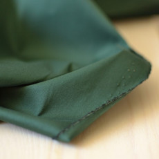 Tissu coton élasthanne vert foncé recyclé à partir de 10 cm