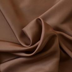 pongé de soie marron clair lingerie, 100% soie haute couture