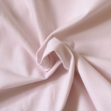 Tissu popeline rayure rose pâle