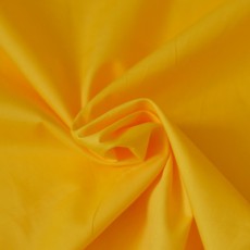 Tissu popeline coton jaune au mètre