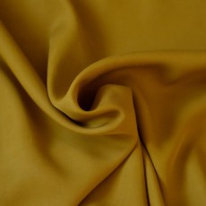 Tissu Lyocell jaune moutarde au mètre