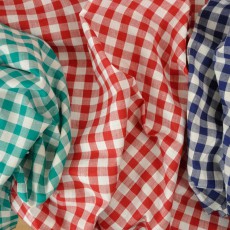 Vichy coton à carreaux bleus rouges ou verts