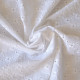 Tissu broderie anglaise losanges fleurs blanc