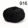 Pelote de laine Mérinos naturelle noire 916