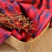 Tissu à carreaux rouge écossais flanelle tartan coton Bio