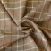 Tissu flanelle carreaux coton marron jaune rouge blanc et vert pour coudre pyjama