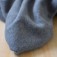 Tissu molleton polaire coton Bio bleu jean chiné au mètre