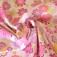 Popeline de coton imprimé de fleurs rose fuschia