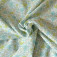 Tissu voile à fleurs bleu vert turquoise Coton Bio liberti