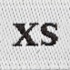 Étiquettes de taille adulte noir sur blanc XS