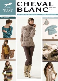 Magazine de modèles à tricoter en laine Cheval Blanc n°15