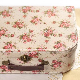 Valise carton vintage pour boite à couture