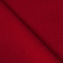 velours de coton lisse rouge