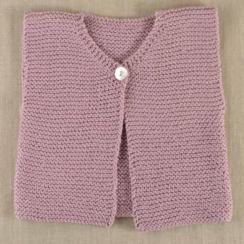tricoter un gilet sans manches facile
