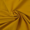 Tissu jersey coton Bio uni jaune moutarde