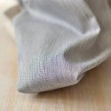 Tissu sergé gabardine fine de coton Bio à rayures bleu marine
