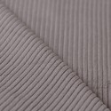 Tissu velours côtelé gris taupe