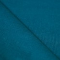 Tissu velours milleraies bleu canard