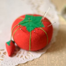 Porte-épingle couture tomate