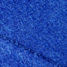 Tissu fourrure bleu électrique