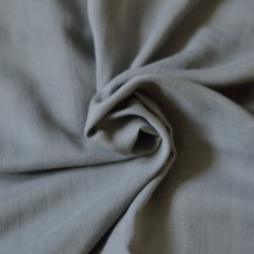 Tissu double-gaze de coton Bio gris