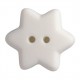 Bouton étoile 15 mm blanc