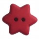Bouton étoile 15 mm rouge
