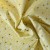 Tissu popeline fleurs jaune Bio 