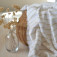 Tissu rayures marinière beige et blanc viscose Ecovero fluide couture robe